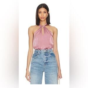 PAIGE Pink Blouse Elegant Top NWOT Size L